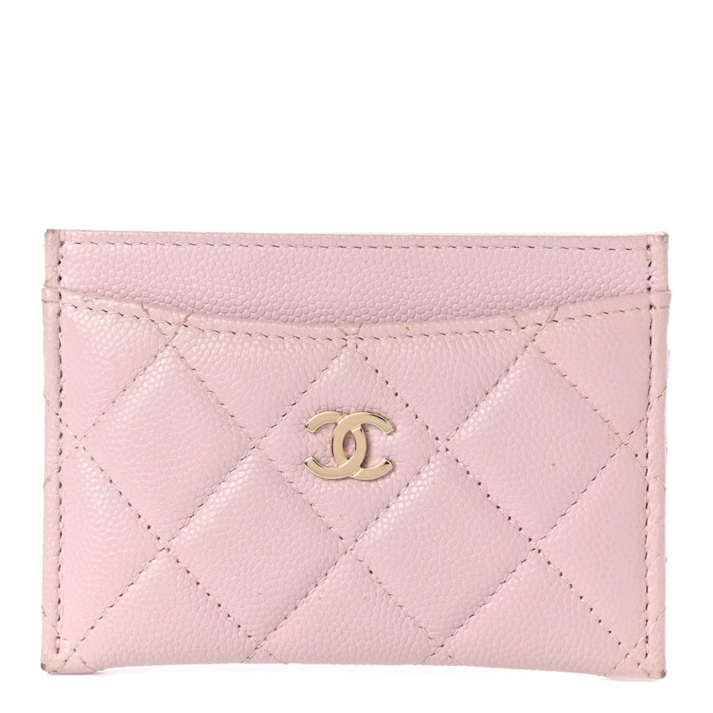ISO PINK CHANEL CARD WALLET